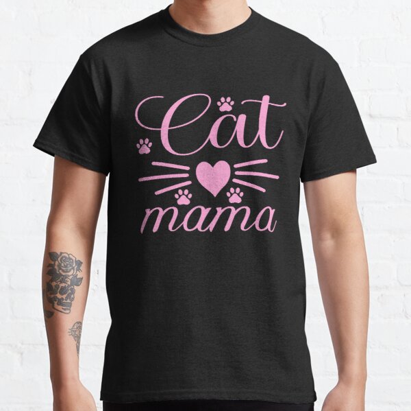 Cat Mama Breast Cancer Awareness Classic T-Shirt RB2812 product Offical Breast Cancer Merch