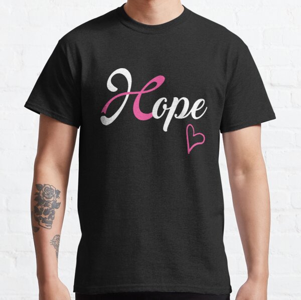 Hope Breast Cancer Awareness Classic T-Shirt RB2812 product Offical Breast Cancer Merch