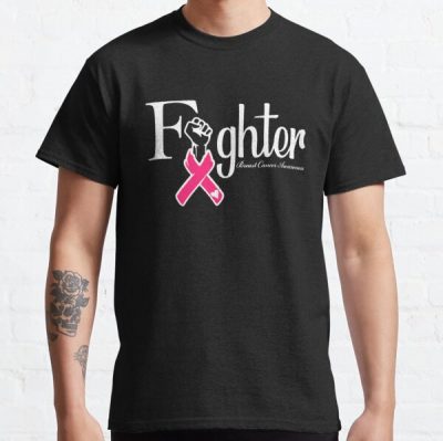 Fighter Pink Ribbon Breast Cancer Awareness Classic T-Shirt RB2812 product Offical Breast Cancer Merch