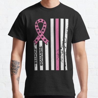Survivor Fighter Breast Cancer Awareness Classic T-Shirt RB2812 product Offical Breast Cancer Merch