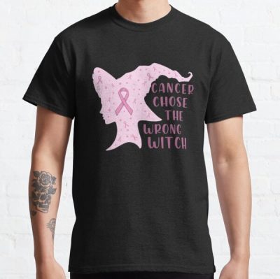 Cancer Chose The Witch Breast Cancer Awareness Classic T-Shirt RB2812 product Offical Breast Cancer Merch
