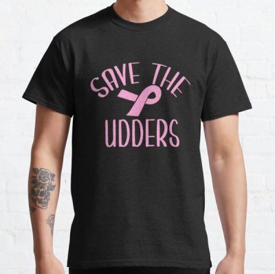 Save The Udders Breast Cancer Awareness Classic T-Shirt RB2812 product Offical Breast Cancer Merch