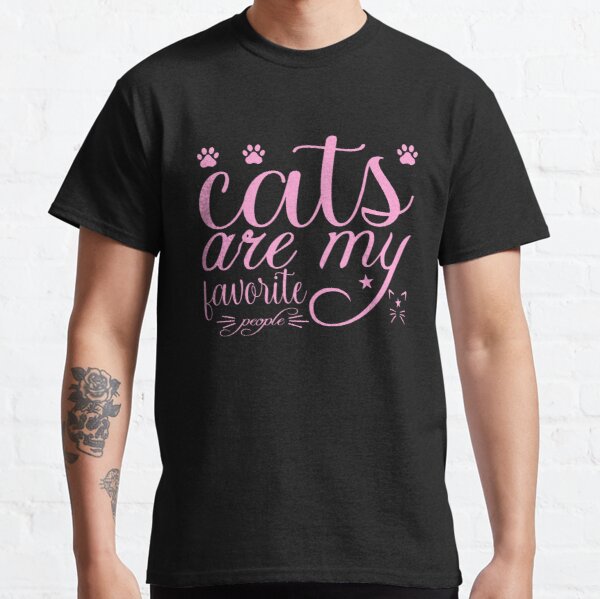 Cats Are My Favorite Breast Cancer Awareness Classic T-Shirt RB2812 product Offical Breast Cancer Merch