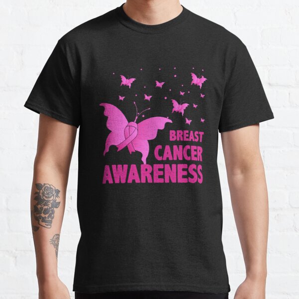 Pink Butterfly Breast Cancer Awareness Classic T-Shirt RB2812 product Offical Breast Cancer Merch