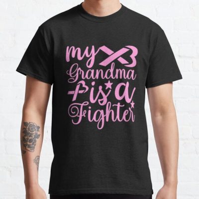 My Grandma Is A Fighter Breast Cancer Awareness Classic T-Shirt RB2812 product Offical Breast Cancer Merch