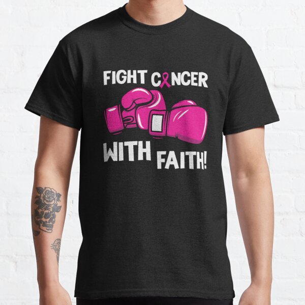Fight Cancer With Faith Breast Cancer Awareness Classic T-Shirt RB2812 product Offical Breast Cancer Merch