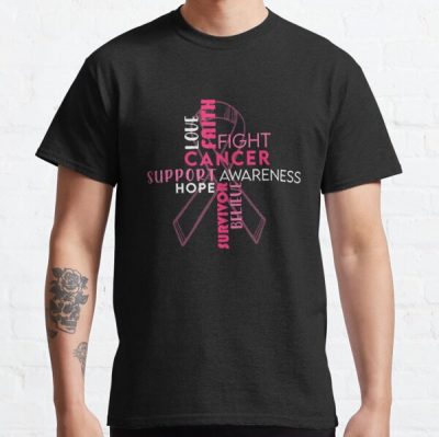 Pink Ribbon Breast Cancer Awareness Classic T-Shirt RB2812 product Offical Breast Cancer Merch