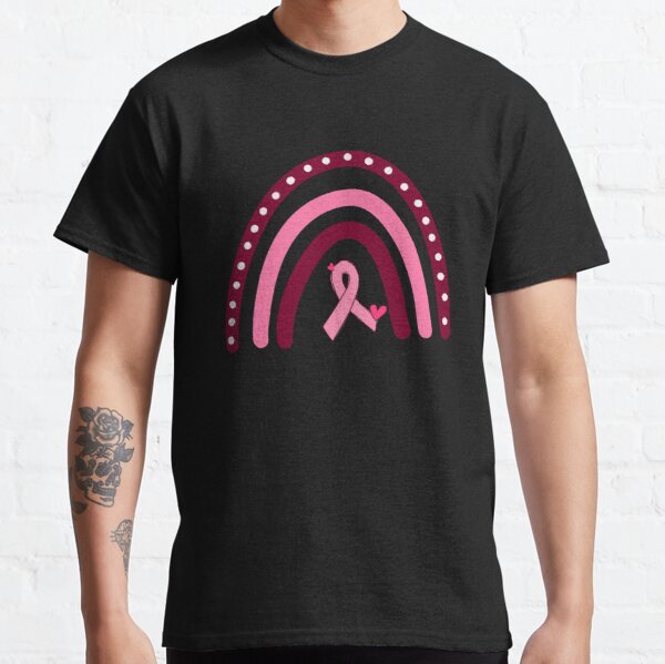 Pink Ribbon Rainbow Breast Cancer Awareness Classic T-Shirt RB2812 product Offical Breast Cancer Merch