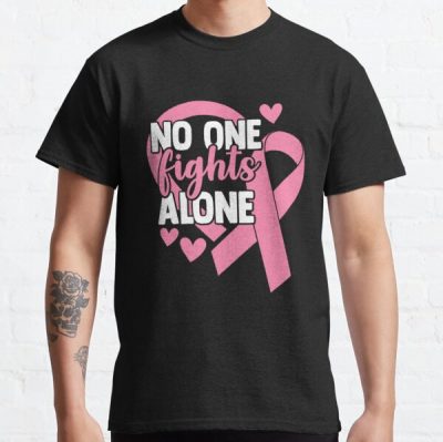 No One Fights Alone Breast Cancer Awareness Classic T-Shirt RB2812 product Offical Breast Cancer Merch
