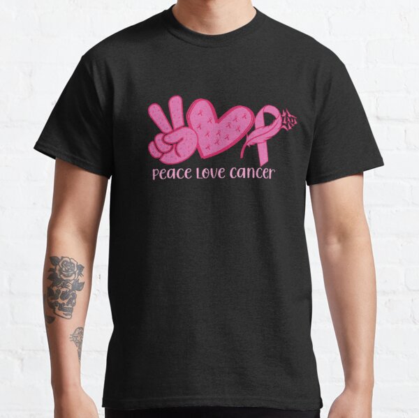 Peace Love Cancer Breast Cancer Awareness Classic T-Shirt RB2812 product Offical Breast Cancer Merch