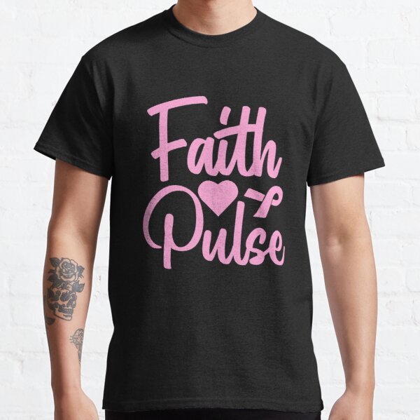 Faith Love Pulse Breast Cancer Awareness Classic T-Shirt RB2812 product Offical Breast Cancer Merch
