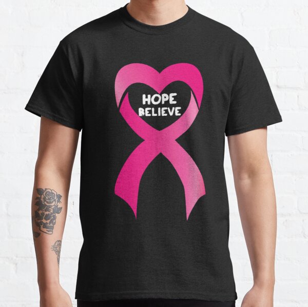 Hope Believe Breast Cancer Classic T-Shirt RB2812 product Offical Breast Cancer Merch