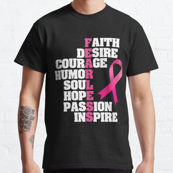 Breast Cancer Fearless Classic T-Shirt RB2812 product Offical Breast Cancer Merch