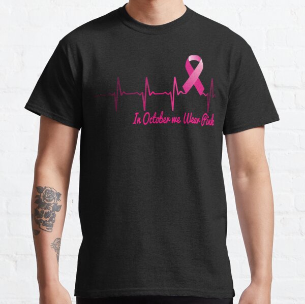 Breast Cancer Gifts Pink Ribbon Breast Cancer Awareness Breast Cancer in October we Wear Pink Classic T-Shirt RB2812 product Offical Breast Cancer Merch