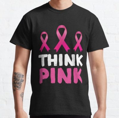 Think Pink Breast Cancer Classic T-Shirt RB2812 product Offical Breast Cancer Merch