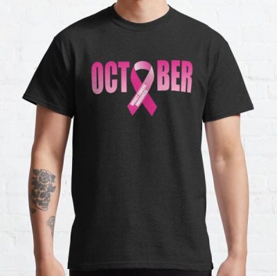 Breast Cancer Awareness Month October - Breast Cancer Gifts Pink Ribbon  Classic T-Shirt RB2812 product Offical Breast Cancer Merch