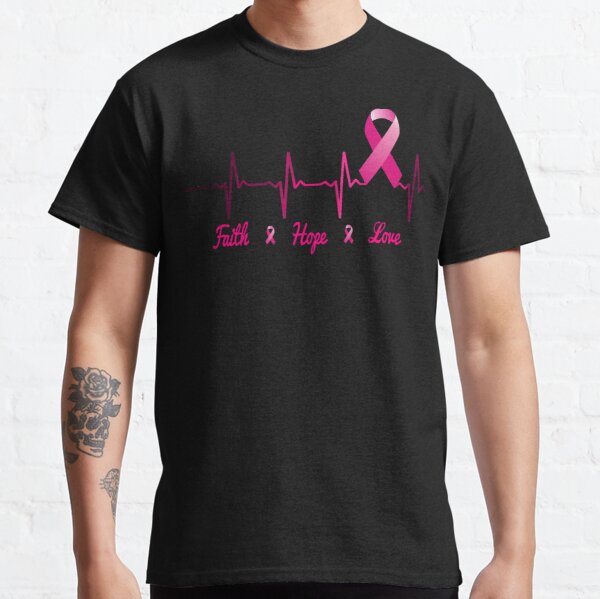 Breast Cancer Gifts Pink Ribbon Breast Cancer Awareness Faith Hope and Love Classic T-Shirt RB2812 product Offical Breast Cancer Merch