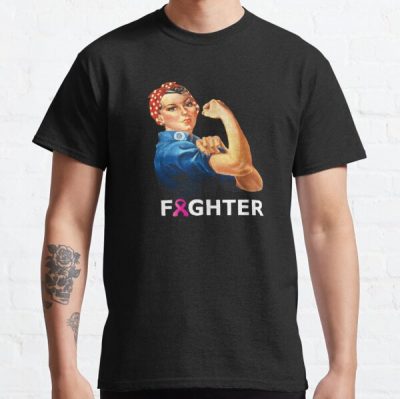 Breast Cancer Fighter! Rosie the Riveter shirt Classic T-Shirt RB2812 product Offical Breast Cancer Merch