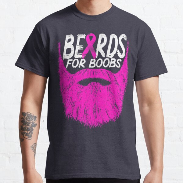 Beards For Boobs  Breast Cancer Awareness Classic T-Shirt RB2812 product Offical Breast Cancer Merch