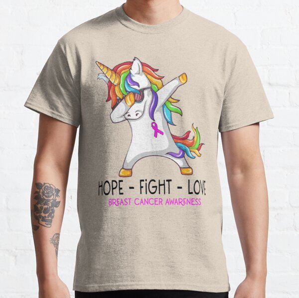 Hope Fight Love Breast Cancer Awareness Classic T-Shirt RB2812 product Offical Breast Cancer Merch