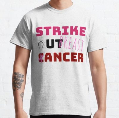 Strike Out Breast Cancer   Classic T-Shirt RB2812 product Offical Breast Cancer Merch