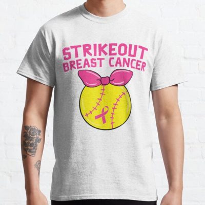 Strike Out Breast Cancer               Classic T-Shirt RB2812 product Offical Breast Cancer Merch