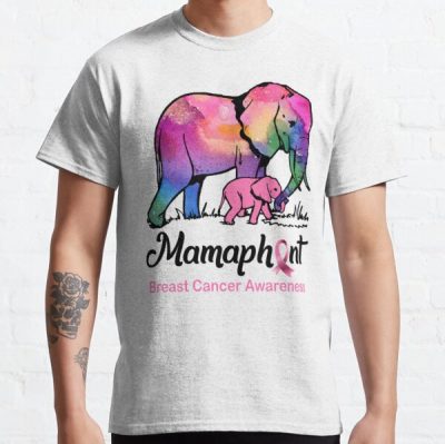 Breast Cancer Mom Elephant Lover Classic T-Shirt RB2812 product Offical Breast Cancer Merch