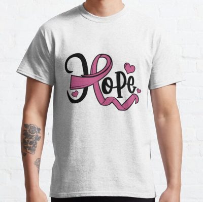 Breast Cancer Awareness Hope Pink Ribbon Classic T-Shirt RB2812 product Offical Breast Cancer Merch