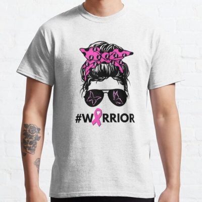 pink ribbon breast cancer warrior Classic T-Shirt RB2812 product Offical Breast Cancer Merch