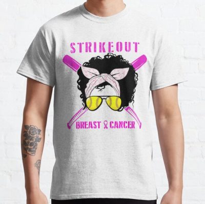 Strike Out Breast Cancer Awareness Softball Fighters    Classic T-Shirt RB2812 product Offical Breast Cancer Merch