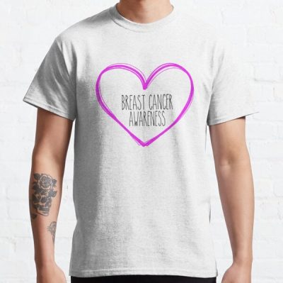Breast Cancer Awareness Heart Support Classic T-Shirt RB2812 product Offical Breast Cancer Merch