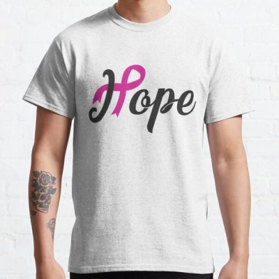 Hope Pink Ribbon T-shirt Breast Cancer Awareness Shirts Classic T-Shirt RB2812 product Offical Breast Cancer Merch
