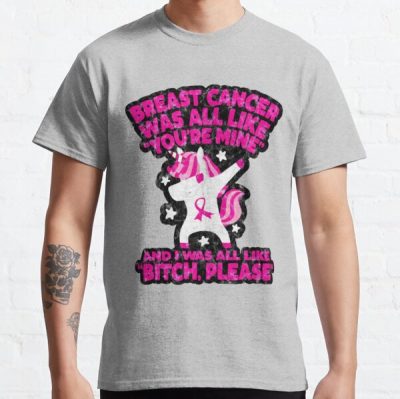 Funny Breast Cancer Bitch Please Quote Unicorn Classic T-Shirt RB2812 product Offical Breast Cancer Merch